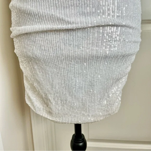 Hello Molly Frequent The Club Dress White Sz 6 - Picture 6 of 16